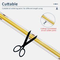 Tira De LED COB Flexible 5M 12V Con 320 Diodos Luz Lineal Dimmable Para Decoración De Habitaciones No Impermeable Con Chip SANAN - details 5