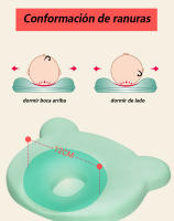 Almohada correctiva para bebé para evitar cabezas planas y deformaciones de la cabeza, almohada con forma de núcleo de almohada de espuma viscoelástica, extra grande, transpirable y resistente, adecuada para 0-12 meses - details 1