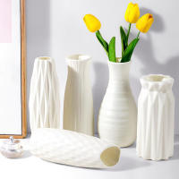 Vaso Nórdico De Plástico Para Flores Pequeño Y Moderno Decoración Para El Hogar Y Sala De Estar Jarrón De Almacenamiento Para Flores - details 0