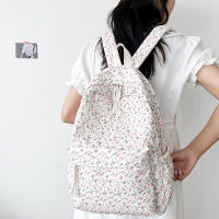 Mochila Escolar Para Niñas Estudiantes Floral Blanca Mochila De Mujer Linda Bolsa De Libros Nylon Rucksack Para Adolescentes - details 7