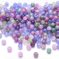 100Pcs 8mm Perlas De Vidrio Cristal Mixed Con Rotura Natural Para Hacer Joyería DIY Pulseras Collares Accesorios De Manualidades - details 5