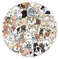 70pcs Pegatinas De Perro Lindo Y Divertido Dibujos Animados Manualmente Decoración Para Teléfono Móvil Y Portátil - details 4