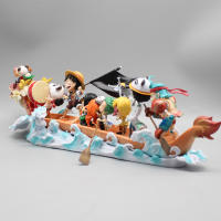 Figura De Anime One Piece Luffy Y Amigos Serie Carrera De Barco Dragón Decoración De Escritorio Regalo Colección De Modelos PVC Para Fans De La Edad De 14 Años O Más - details 6