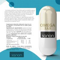 SANON Omega 3 6 9 - Complemento Alimenticio - 360 Cápsulas Blandas de 720mg elaboradas con Aceites Vegetales y Pescado - Rico en Ácidos Grasos Esenciales - Suministro para 3 meses - details 0