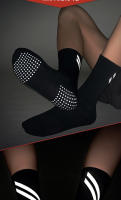 Calcetines De Ciclismo Profesionales Reflejos 2 Pares Calcetines De Algodón Para Hombres Antideslizantes Deportivos Al Aire Libre Altura De La Media Rodilla - details 7