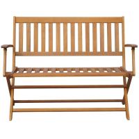 vidaXL Banco de jardín madera maciza de acacia 120 cm - details 1