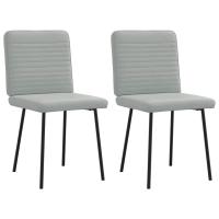 vidaXL Sillas de comedor 2 unidades terciopelo en color Amarillo/Rosa/Verde oscuro y más | cómodas modernas ergonómicas para comedor cocina salón hogar - details 6