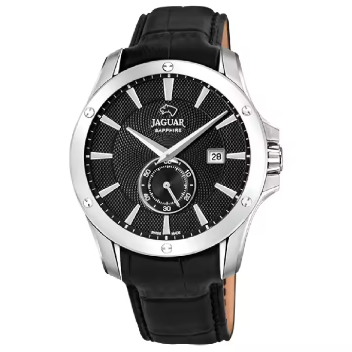 Reloj Jaguar Suizo Hombre Acamar Analógico Piel Negro J878/4 - 1
