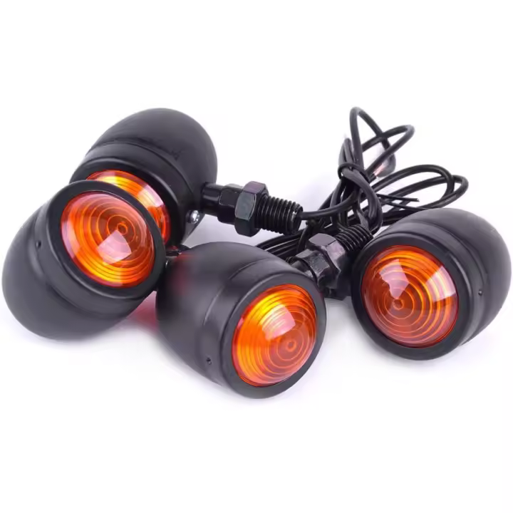 luces intermitentes para motocicleta, 12 V, impermeables, universales, para moto, scooter, quad, cruiser, todoterreno - 1