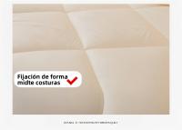 Edredón Nórdico de Microfibra 400 gr/m² para Cama en Blanco - Ligero, Grueso y Calentito - Acolchado Suave, Colcha Gruesa para Hotel - Edredón de Invierno, Primavera y Otoño - details 1