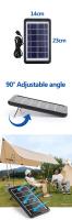 Lámpara De Emergencia LED Recargable USB Con Panel Solar Portátil Para Camping Y Jardín Bulbo Energía Ahorradora Con Gancho Para Colgar - details 4