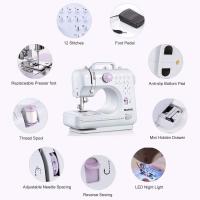 Mini máquina de coser para principiantes y niños de 8 a 12 años, máquinas de coser portátiles con 12 patrones de puntada incorporados, pedal ligero, de 2 velocidades (con kit） - details 7