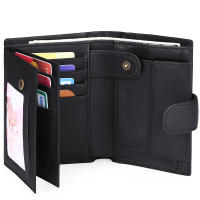 Cartera Hombre de Cuero, Cartera Vertical para Hombre con para Monedas con Botn - details 4
