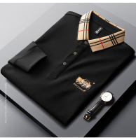 Camisa Polo De Lujo Para Hombre Con Bordado Estilo Casual Primavera Otoño Cuello Redondo Manga Larga Moda Negocios Paul - details 11