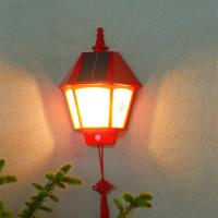 Lámpara Solar LED Retro Con Sensor De Movimiento Humano Luz Exterior Impermeable Para Decoración De Jardín Y Balcones De Villa Color Rojo - details 7