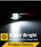 10PCS Luces LED Para Coche Canbus C10W C5W Festoon 31mm Sin Errores 12V 6500K Blanco Luz De Lectura Interior Universal - details 3