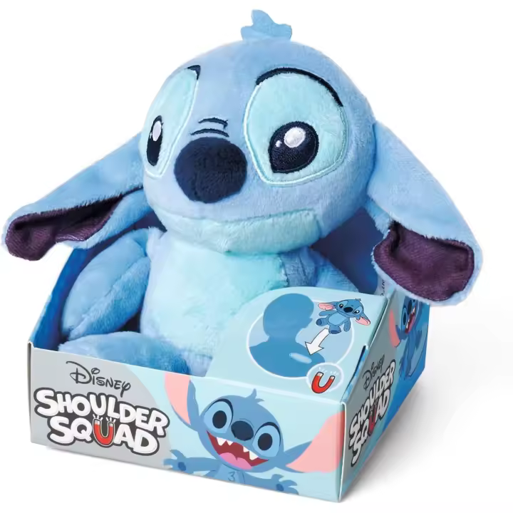 Simba Peluche Stitch para Hombro 12 cm Lilo & Stitch en Forma de Peluche magnético para Llevar. Licencia Disney 100% Original. Apto para Todas Las Edades. (6315870464) - 1
