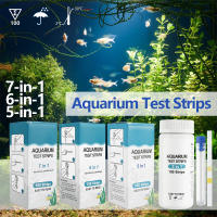 100Pcs Kit De Pruebas Para Acuario 7 En 1 Para Tanque De Peces Agua Dulce Y Salada Pruebas De pH Y Dureza Total - details 0
