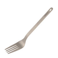 Cuchara De Titanio TOMSHOO Para Uso Doméstico Y Camping Platos Y Cucharas De Titanio Para Exteriores Sin Plegar Sin Descartables - details 9