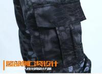 Overoles De Piel De Python Negro Resistente Al Desgaste Para Hombres Traje Suave De Motocicleta Exterior Uniforme De Seguridad Laboral - details 10