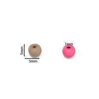 100pcs Lotes De Cuentas De Acrílico De Color Mixto 5mm Mini Espaciador Para La Creación De Joyas Pulseras Y Collares DIY - details 1