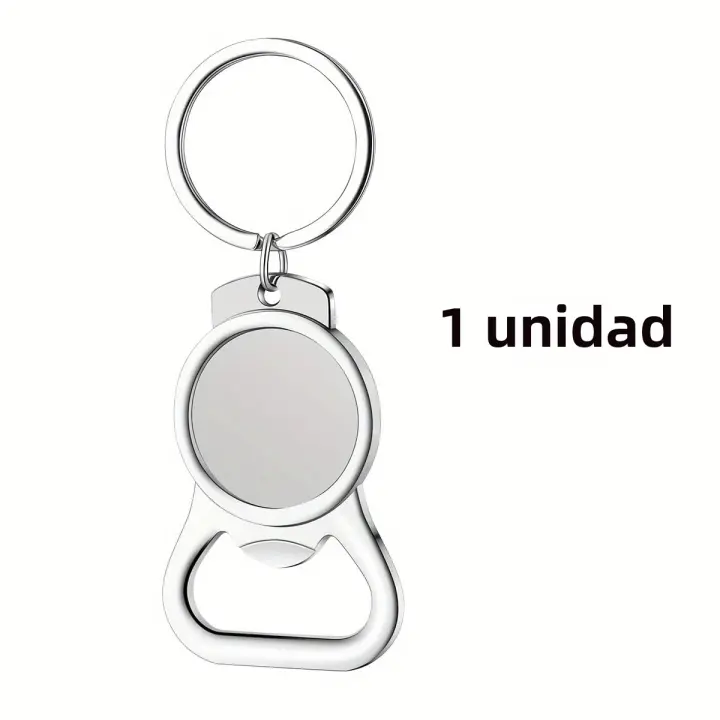 Llavero De Sublimación En Metal Abierta De Aleación De Aluminio Anillo Redondo Grande En Lote De 1/5pcs Herramienta De Apertura De Botellas - 1