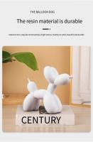 Decoración Creativa Nórdica Perro De Globo De Resina Para Sala De Estar Porche Oficina Escritorio Moderno Y Elegante - details 3