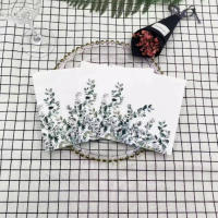 Toallas De Papel Descartables Impresas En Color Hoja Verde Para Decoración De Restaurante Occidental 33x33cm 2 Capas Virgen 20 Piezas Por Paquete - details 0