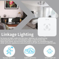 Detector De Presencia Humana Tuya Zigbee Sensor PIR Inteligente Radar De Movimiento Soporte Para Asistente Del Hogar Instalación En Pared Rango De Deteción Estacionaria 0-600 Cm Y Móvil 0-1000 Cm - details 15