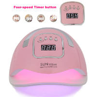 Secador De Uñas LED SUNX12 Max 66 Lámparas UV Para Manicura Secado Rápido Con Base Autodetección Color Rosa ABS 18*21.5*9CM - details 1