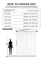 Cortina De Blackout Con Acabado Aislante a Prueba De Luz Para Decoración Del Hogar Ideal Para Sala De Estar Dormitorio Cocina Baño Material De Poliéster Moderno Estilo Sin Cierre Inteligente - details 16
