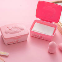 Caja De Almacenamiento De Joyas Hello Kitty San Liou De Algodón Con Dibujos Animados Para Estudiantes Caja De Regalo De Estación De Trabajo Tamaño 10x13CM Unisex - details 3