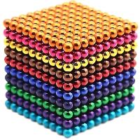 Conjunto de 1000 bolas magntic de 3mm para el alivio de estrés Manger 10 colores (Manges de colores 1000 picos) - details 0