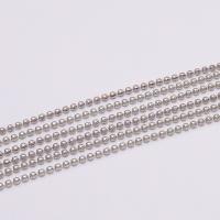 Cadenas De Bolas Metálicas En Lote De 5m Para Joyería DIY Accesorios De Enlaces De Collar Tamaños 1.2 1.5 2.0 Mm - details 6