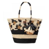 Bolsos sport de mujer XTI 184325 02 CAPAZO RAFIA ASA CORTA NEGRO BEIGE 31984 24V - details 2