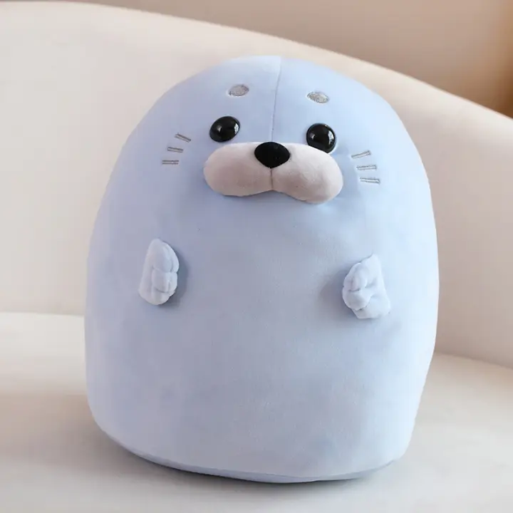 Nueva Adorable Peluche De Señorón En Algodón Sastre Juguete De Lobo Marino Suave Regalo Kawaii Para Dormir Y Abrazar - 1