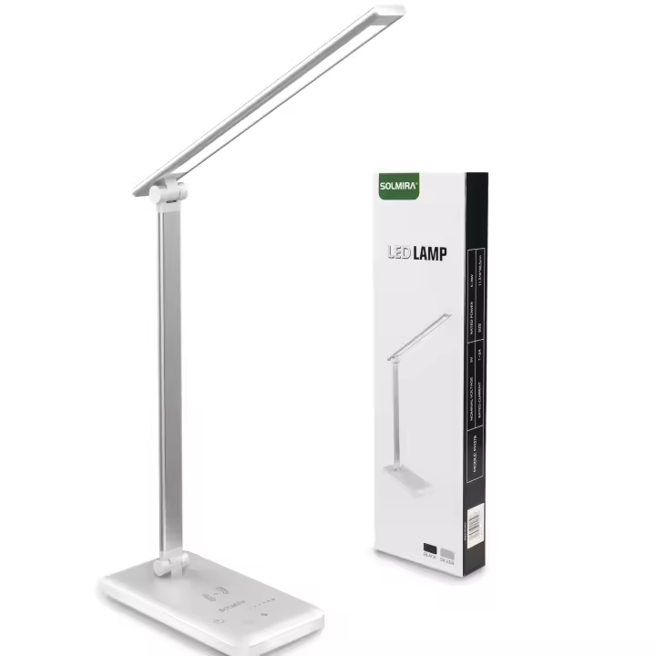 Lámpara de Escritorio con Cargador Inalámbrico y 42 LEDs, Iluminación Eficiente para tu Oficina o Estudio - 1
