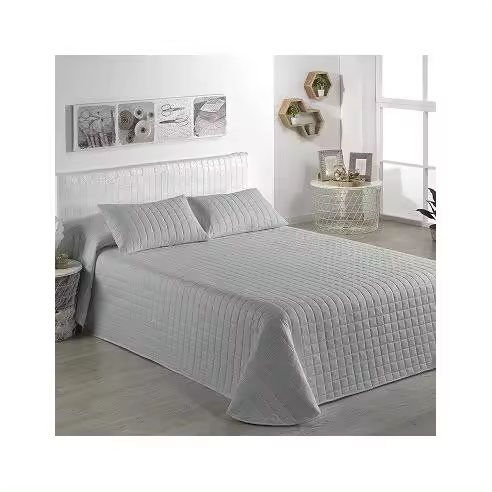 Colcha Bouti Cosida Hotel Itziar Gris Sibiles 6 - 1