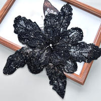 1PC Parche Bordado De Flores Colorido 3D Con Lentejuelas Y Encaje Para Ropa Aplicaciones De Tela Bordadas Con Diamantes Tamaño 28cmx30cm - details 17