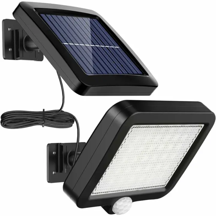 Luz Solar para Exteriores con Sensor de Movimiento de 56 LED, Luz Solar para Jardín IP65 a Prueba de Agua de 120° con Cable de 5 M [Clase de Eficiencia Energética A++] - 1