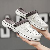 Sandalias De Playa Para Hombre Verano Zapatillas Casuales Con Agujeros Zapatos De Jardín Clogs Adecuados Para Exterior Y Hogar Material EVA - details 4