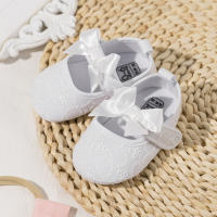 Zapatos De Algodón Para Bebé Niña Con Lazo Comodidad Suave Para Caminar Primeros Pasos Mary Jane Planas De Primavera Otoño Invierno Todas Las Estaciones Cuna Zapatos Nuevos Recién Nacidos - details 4