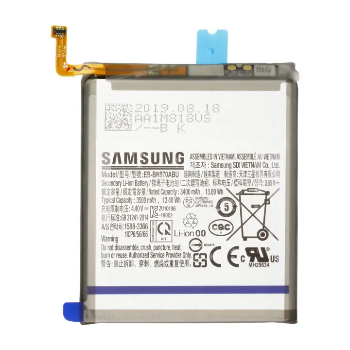 Samsung Galaxy Note 10 - Batería Original EB-BN970ABU - Capacidad 3500 Mah - Nueva Fabricacion - Accesorio Original - Service Pack - 1