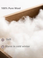 Chal De Lana Pura 100% Knit Invierno Otoño Cardigan Cape Warm Suave Pashmina Scarf Geométrico Fashion Para Mujer Adulto Casual - details 0