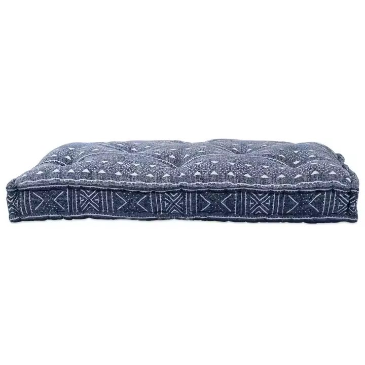 Cojín para pallet vidaXL Indigo 120x80x12 cm Tela - 1