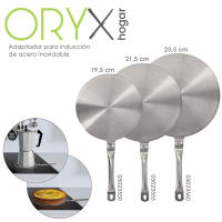 Adaptador Para Induccion Acero Inoxidable 19,5cm - Oryx - details 0
