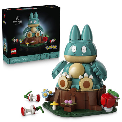 LEGO® 72150 Pokémon™ Munchlax – Figura articulada para adultos