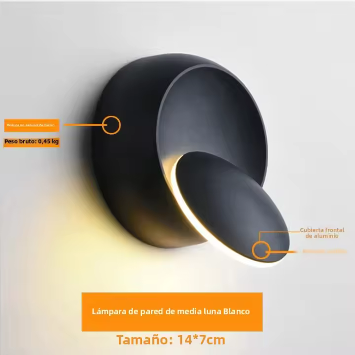 Lámpara De Pared LED Moderna 5W Rotación De 350 Grados Para Pasillos Sala De Estar Dormitorio Iluminación Doméstica Y Oficina - 1