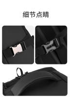 Mochila para exteriores tipo caja abierta, sencilla, transpirable, con doble hombro, gran capacidad, para hombre, con compartimento para zapatos independiente por USB. - details 26
