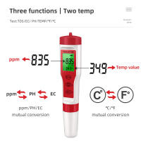 Medidor De Agua Digital 4 En 1 PH/TDS/EC/Temperatura Para Piscinas Agua Potable Acuarios Monitor De Calidad Del Agua - details 6